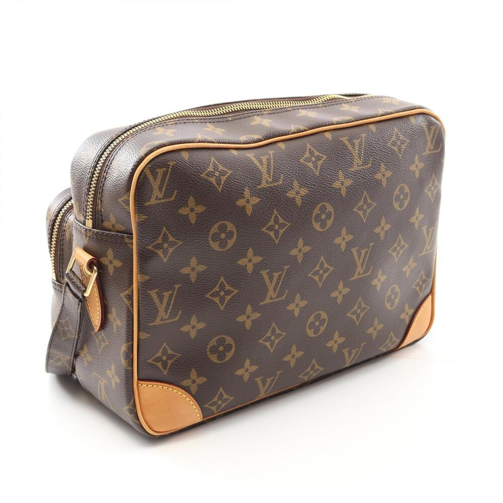 Louis Vuitton Monogram Canvas Leather Brown Nile Shoulder Bag